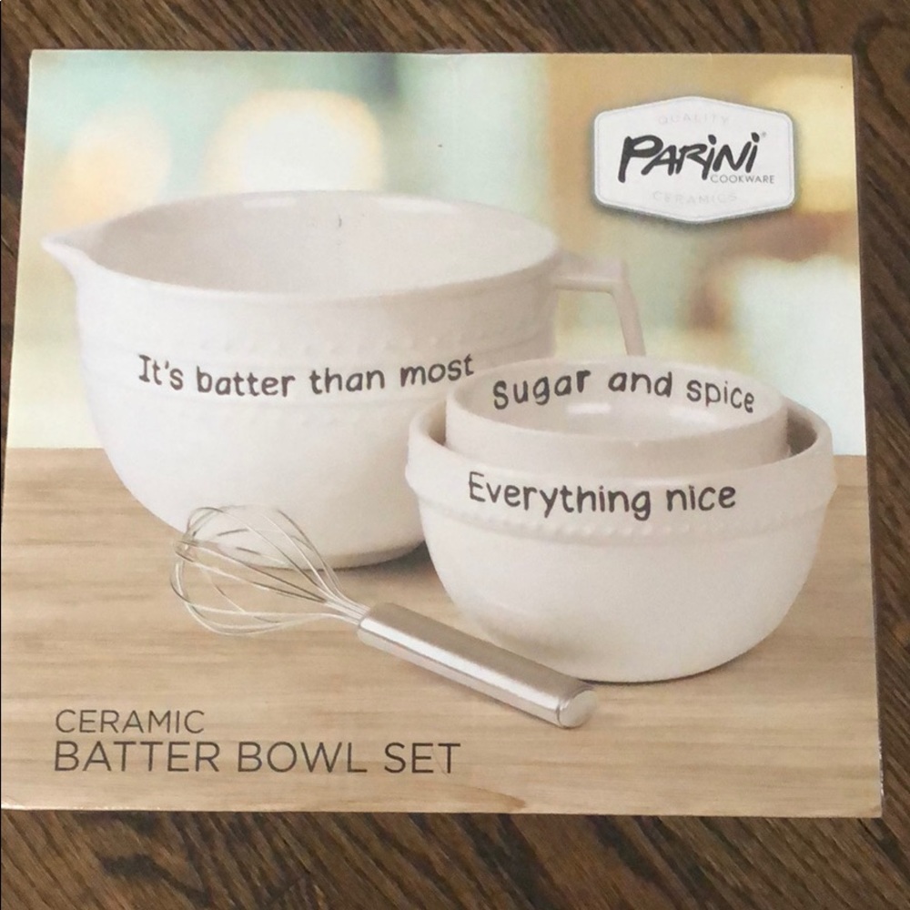 Parini Ceramic Batter Bowl Set